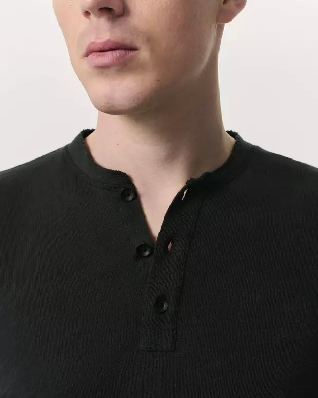 【関税込み】rag & bone ヘンリー クラシック フレーム ロングスリーブ ヘンリー – JET BLACK