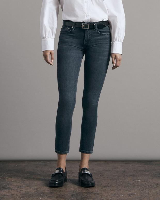 最大40%OFFクーポン ラグアンドボーン レディース デニムパンツ ジーンズ ボトムス Cate Mid Rise Ankle Skinny  Jeans in Delavanwh