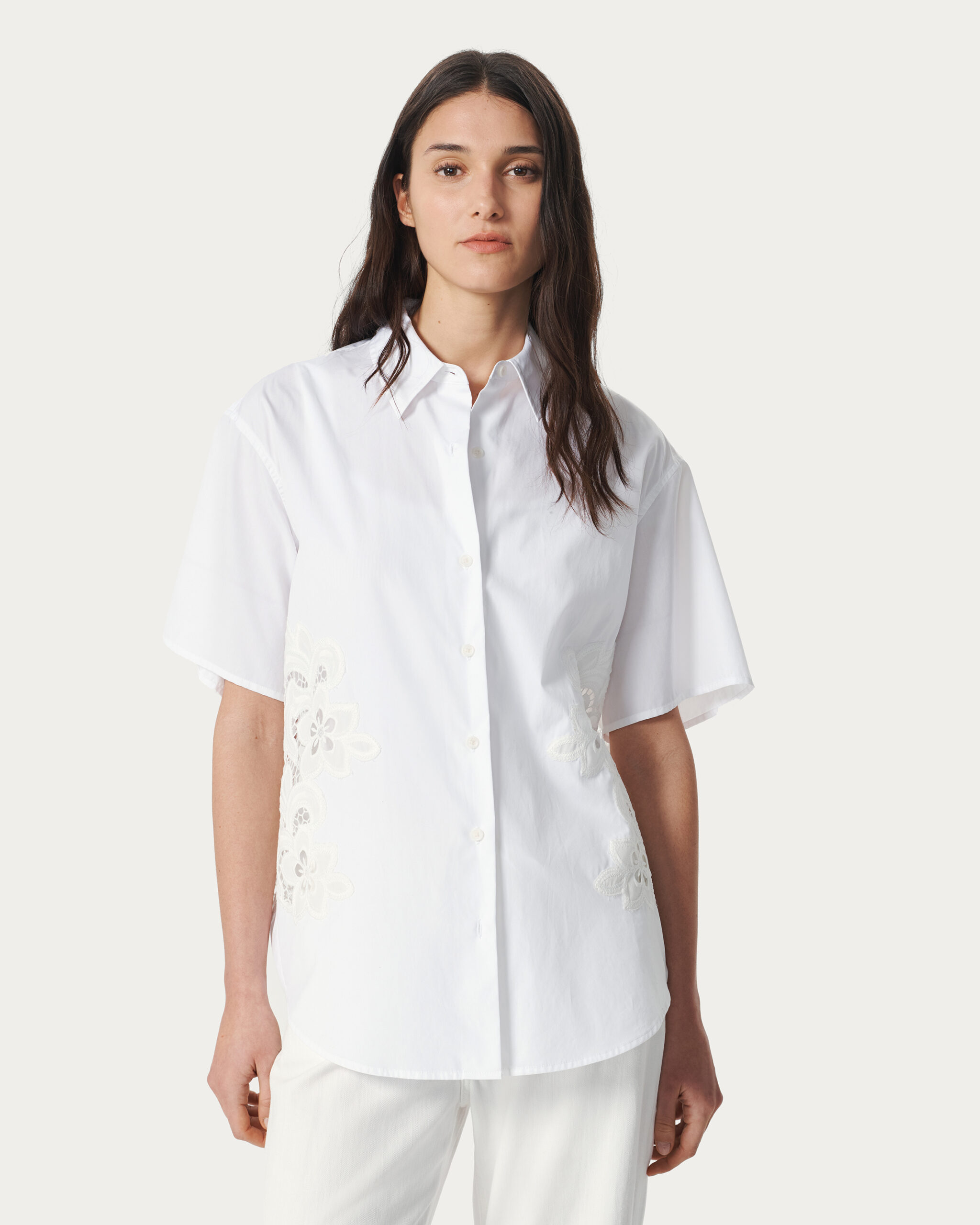 レースシャツ レース シャツ 2025新作 S/S インド製 — UNIQKY